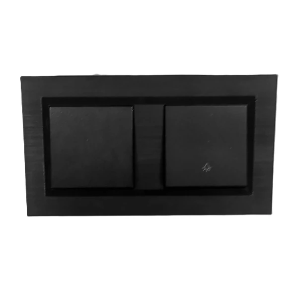 Ovivo Quantum Siyah Anahtar+ZİL Anahtarı LİGHT (Kapı 0tomatiği) 2'li Set ürün görseli 1