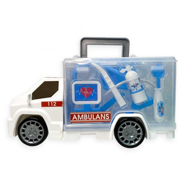 Eğitici Ambulans Seti 10 Parça Ambulans Seti Eğitici Oyuncak