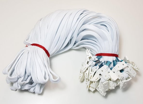 Office Force Plastik Klipsli Beyaz İp 50li - 2