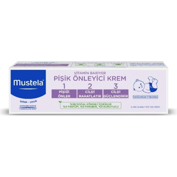 Mustela Vitamin Barrier Cream - Pişik Kremi 100 ml - 2