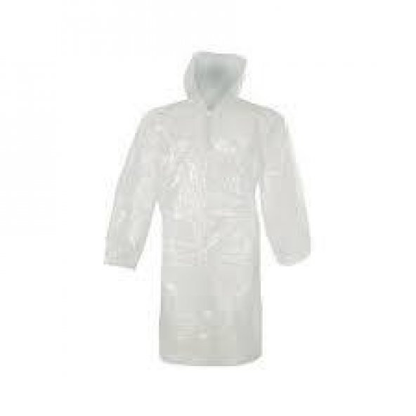 PARSTEK TEK KULLANIMLIK NAYLON YAĞMURLUK KAPŞONLU ÇITÇITLI 1 ADET - 2