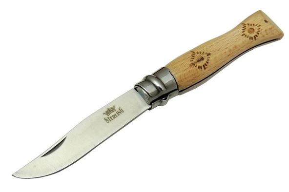 Sterling T0221 Bahçe Çakı 16 cm - Ahşap Sap, Bilezikli, Kılıflı ürün görseli 1