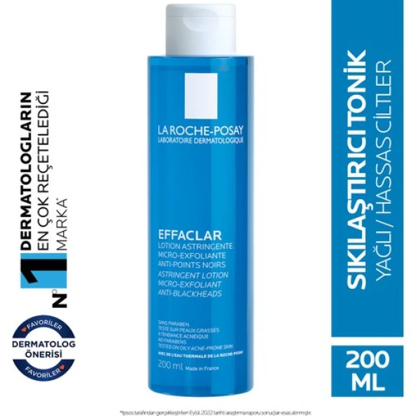 La Roche-Posay Effaclar Tonik Yağlı/Akneye Eğilim Gösteren Ciltler 200Ml