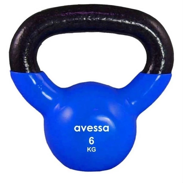 Avessa 6 kg Kettlebell Çaydanlık Dambıl Vinyl Kettlebell