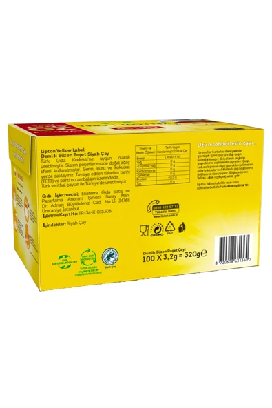 Lipton Yellow Label Demlik Poşet Çay 120li - 4