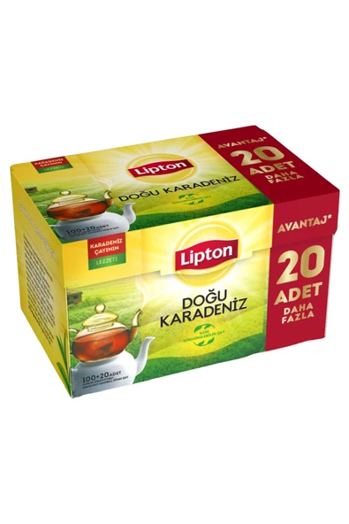 Lipton Doğu Karadeniz Demlik Poşet Çay 100lü + 20 Adet Hediye - Resim 2