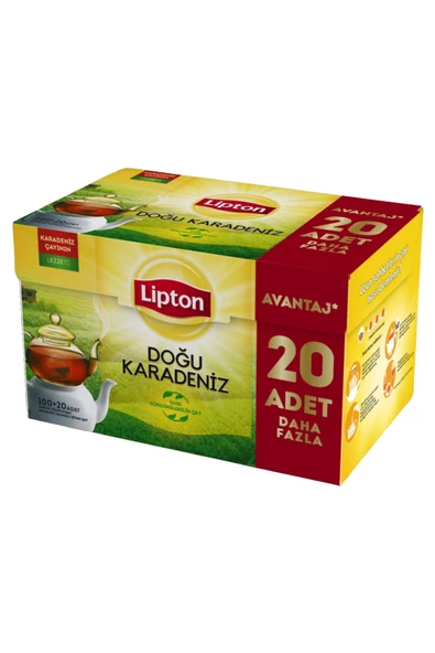 Lipton Doğu Karadeniz Demlik Poşet Çay 100lü + 20 Adet Hediye - Resim 3