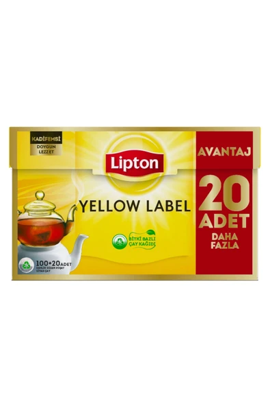 Lipton Yellow Label Demlik Poşet Çay 120li