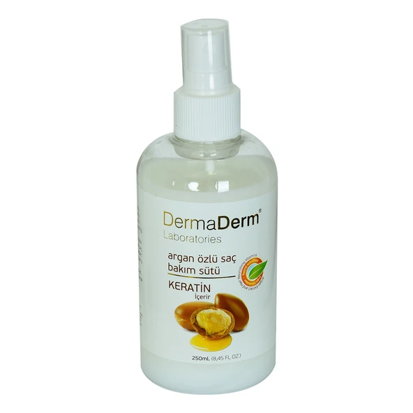 Dermaderm Keratinli Argan Özlü Saç Bakım Sütü Hızlı Saç Uzamasına Etkili 250 ML ürün görseli 1
