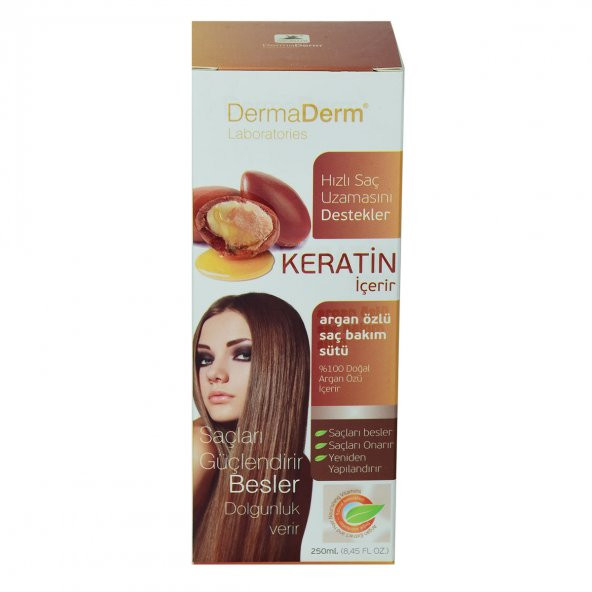 Keratinli Argan Özlü Saç Bakım Sütü Hızlı Saç Uzamasına Etkili 250 ML - 2