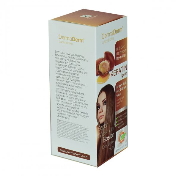 Dermaderm Keratinli Argan Özlü Saç Bakım Sütü Hızlı Saç Uzamasına Etkili 250 ML - 4