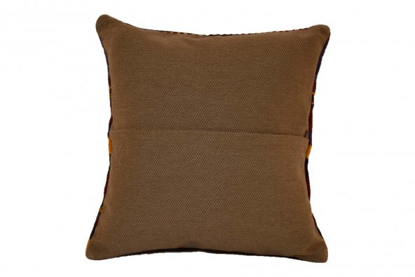 El Dokuması Kilim Kırlent Minder Yastık Kılıfı 40x40 KK0076 - 5