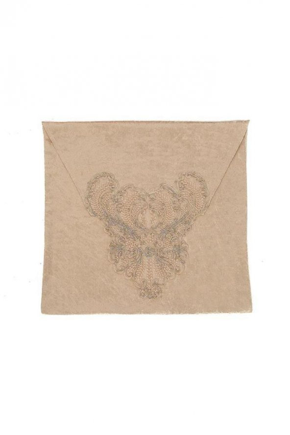 Carolina Kadife Bohça Zarf Kahve - Resim 2