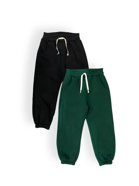 Pamuklu 2'li Set Eşofman Altı - Şardonlu, 3 İplik MNK0629 - 11