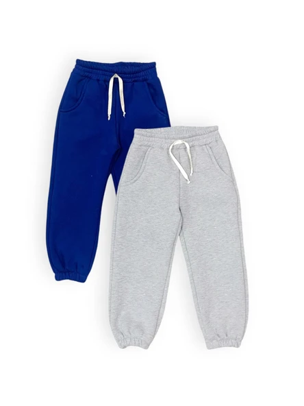 Pamuklu 2'li Set Eşofman Altı - Şardonlu, 3 İplik MNK0629 - 12