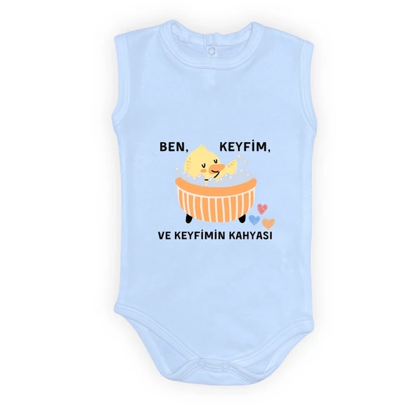 Ben Keyfim Ve Keyfimin Kahyası Baskılı Bebek Body Zıbın Çıtçıtlı Badi MNK0632 - Resim 21