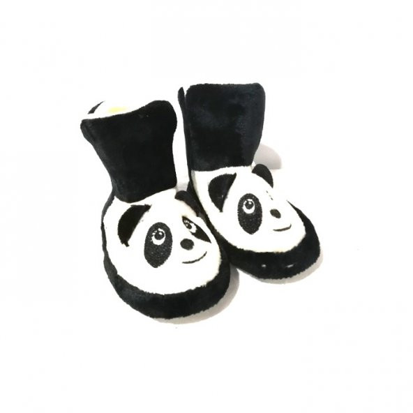 Çocuk Panduf Panda Desenli Siyah Beyaz Cute Kıds 2020-10 - 1