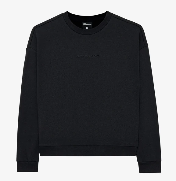 Skechers M Essential Crew Neck S242113 Sweatshirt Erkek Sweatshirt - Resim 3