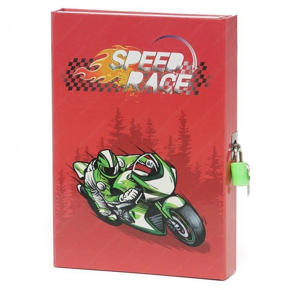 Mikro Kilitli Kutulu Hatıra Defteri Kırmızı Ht-50 - 3