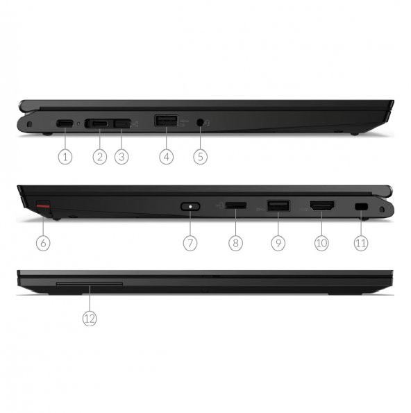 Lenovo L13 Yoga 20R5S06M00 i5-10210U 8 GB 512 GB SSD UHD Graphics 13.3 - 4