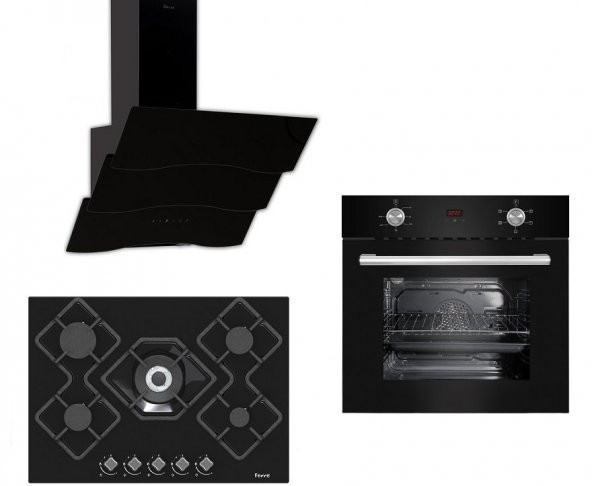 Ferre Black New Pruza Ankastre Set ( 6010 - KA012 - D023 )