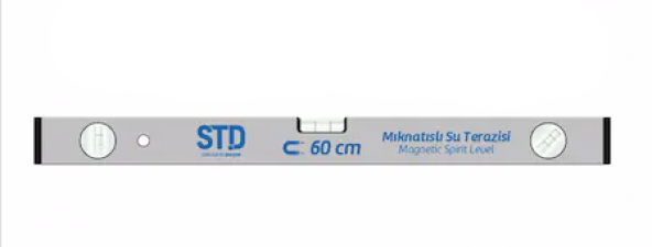 STD Alüminyum Mıknatıslı Su Terazisi 60cm - 1