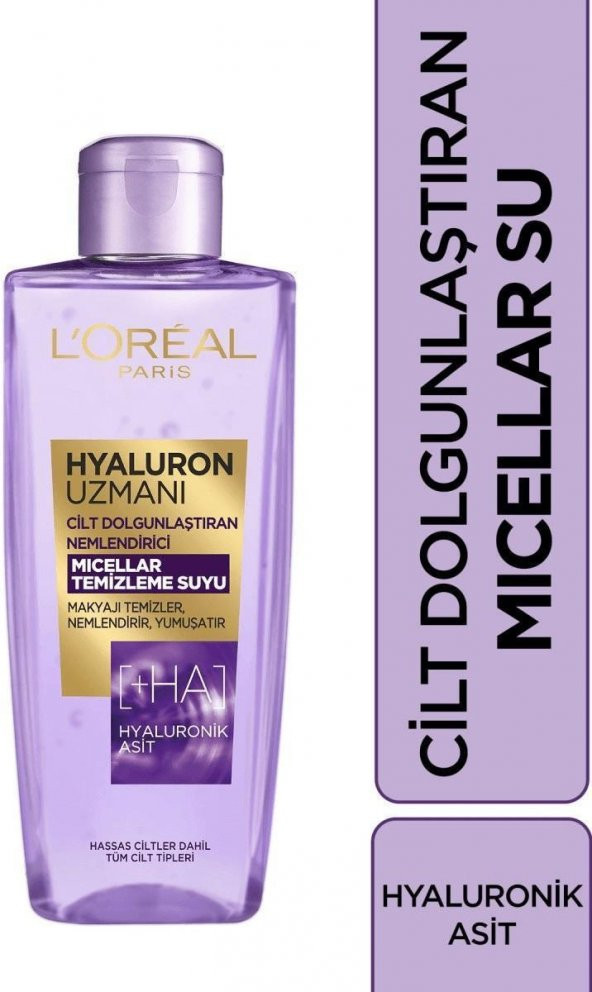 Loreal Hyaluron Uzmanı Mıcellar Temizleme Suyu 200 Ml