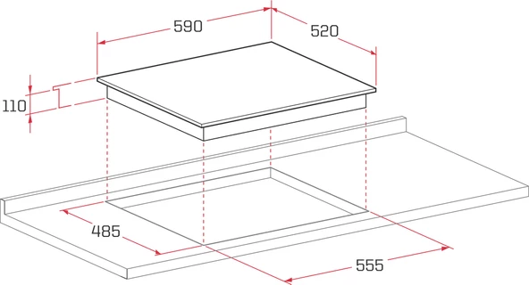 Termikel Ankastre Set (BH P6144C B + CH C6532C BB) - Resim 4