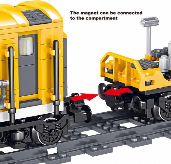 Lego Technıc Tren Seti ve Tren Yolu Oyuncak Zeka Geliştiren Lego Oyuncak - 4