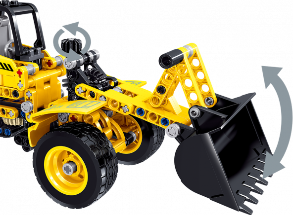 Lego Technıc Kepçe Inşaat Iş Makinesi 322 Parça Oyuncak Zeka Geliştiren Lego Oyuncak - 3