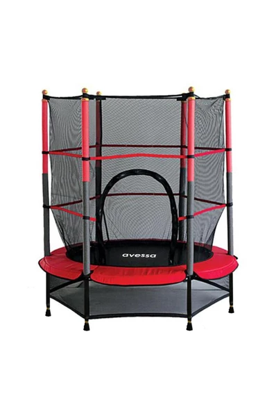 Avessa Çocuk Korumalı Trambolin 140 cm Fileli Trampolin