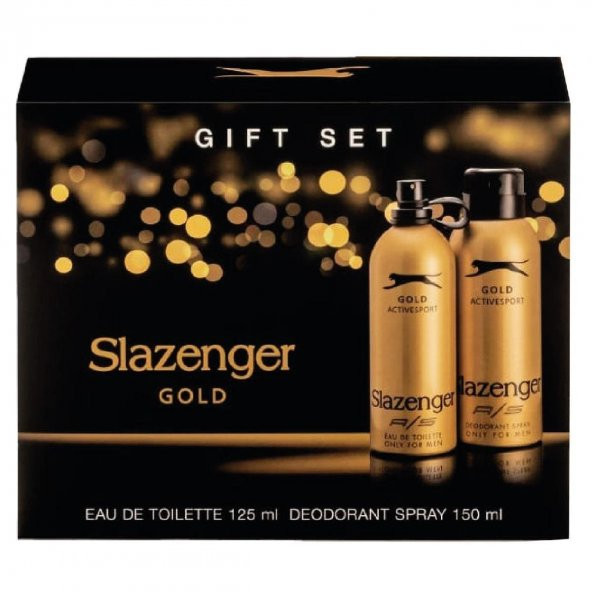 Slazenger Actıve Sport Gold Bay Parfüm Seti 125 Ml+150 Ml Deodorant