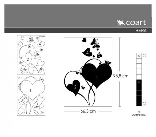 Hera Kadife Duvar Sticker 66X95 Cm - 4