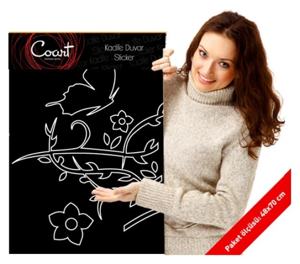 Loving You Kadife Duvar Sticker 140X60 Cm - 2