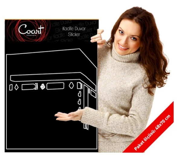Kabe Kadife Duvar Sticker 100X124 Cm - Resim 2