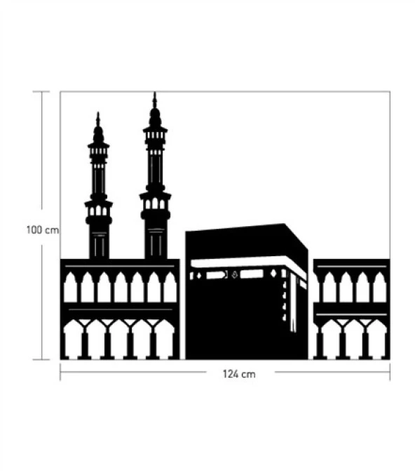 Kabe Kadife Duvar Sticker 100X124 Cm - Resim 3