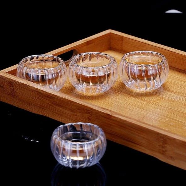 Perotti Double Wall 6lı Cam Lokumluk Sosluk 12477 - 2