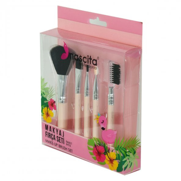 Nascita Makyaj Fırça Seti 5 Li Make-Up Brush Set Professional - 2