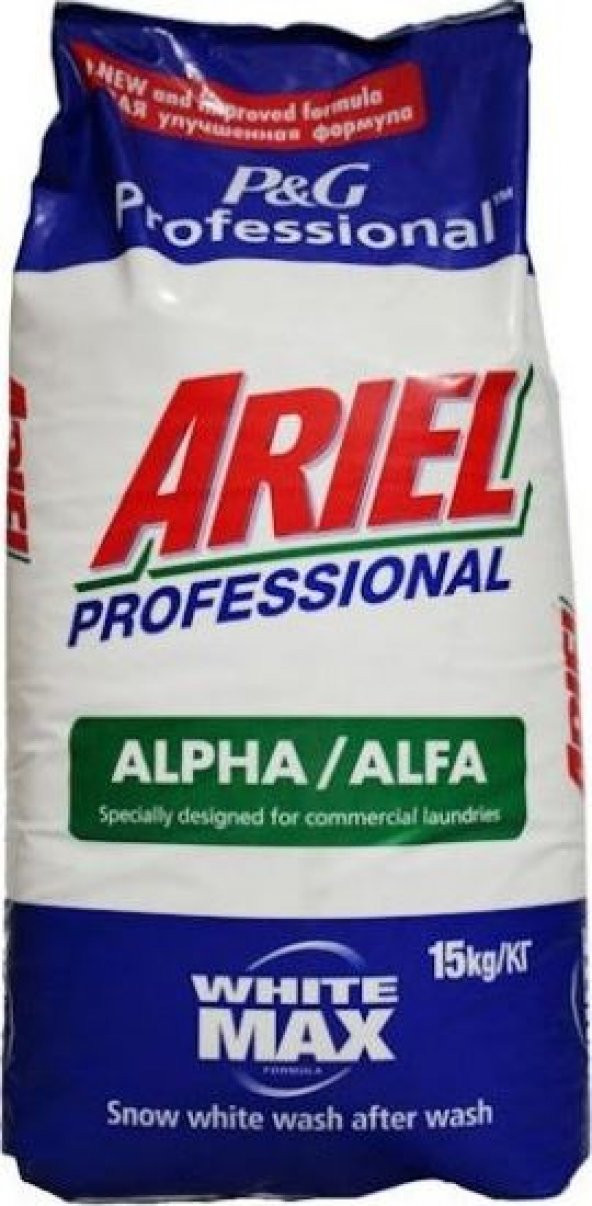 ARIEL ALFA WHITE MAX PROFESSIONAL 15 KG - 1