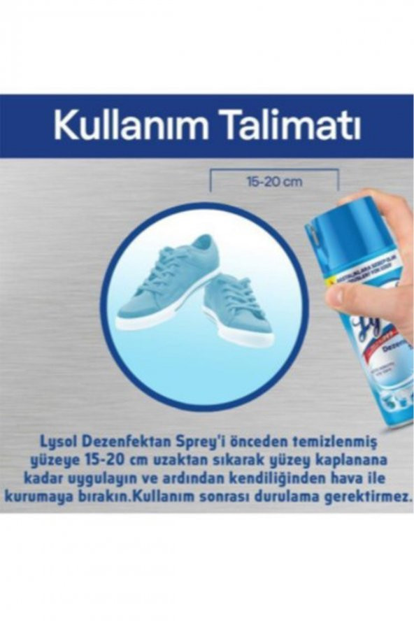 Lysol Dezenfektan Sprey Temizliğin Esintisi Yüzeyler İçin 400 ml - 3
