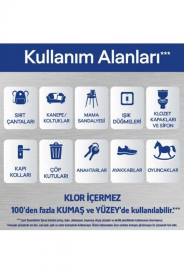 Lysol Dezenfektan Sprey Temizliğin Esintisi Yüzeyler İçin 400 ml - 5