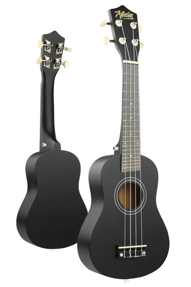 Midex UKX-233BK Siyah Concert Ukulele (Askı Çanta Metod Pena) - Resim 3