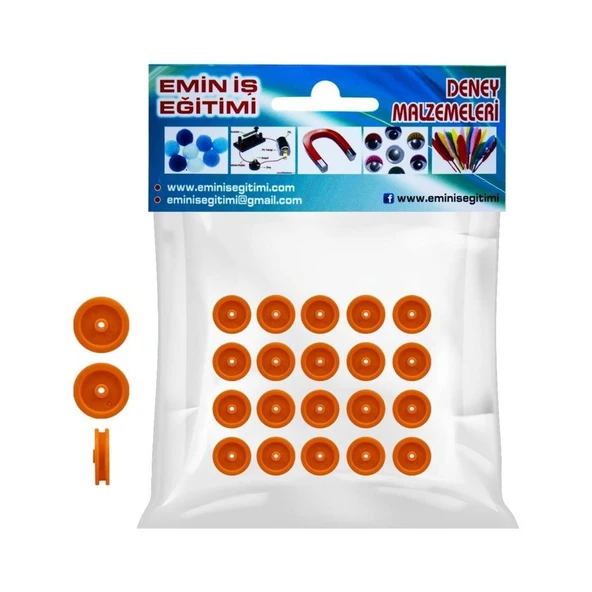 Plastik Kasnak 1.6 CM 20 Adet Eğitici Tasarım Amaçlı - 2