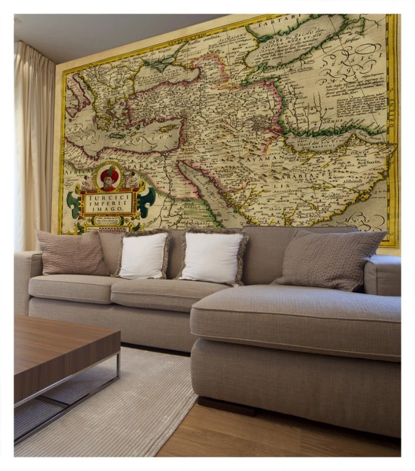 Harita 178x126 cm Duvar Resmi