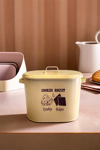 Metal Bölmeli Kurabiye Bisküvi Ekmek Sepeti ve Organizer 33*25 cm - 2