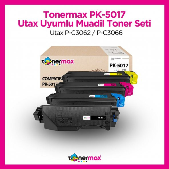 Utax PK-5017 Muadil Toner Set / Utax P-C3062 / P-C3066