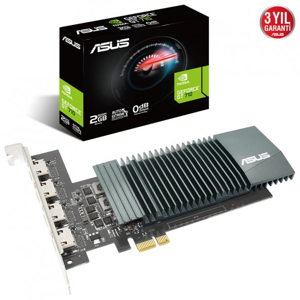 Asus GT710-4H-SL-2GD5 Gddr5 2Gb 64-bit Hdmı 5012 MHz Ekran Kartı