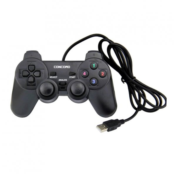 Concord C-850 Bilgisayar Pc Oyun konsol Game Pad Kolu Titreşimli - Resim 3