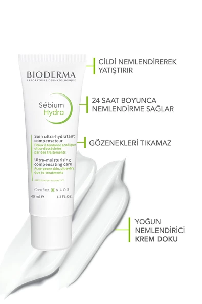 Bioderma Sebium İzokit + Sebium Hydra Cleanser 200 ml - Sebium Hydra 40 ml - Atoderm Levres 15 ml