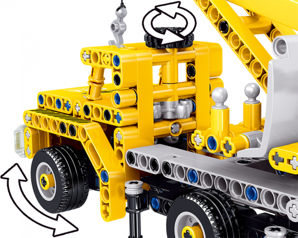 Lego Technıc Vinç Inşaat Iş Makinesi Zeka Geliştiren Lego Oyuncak - 5